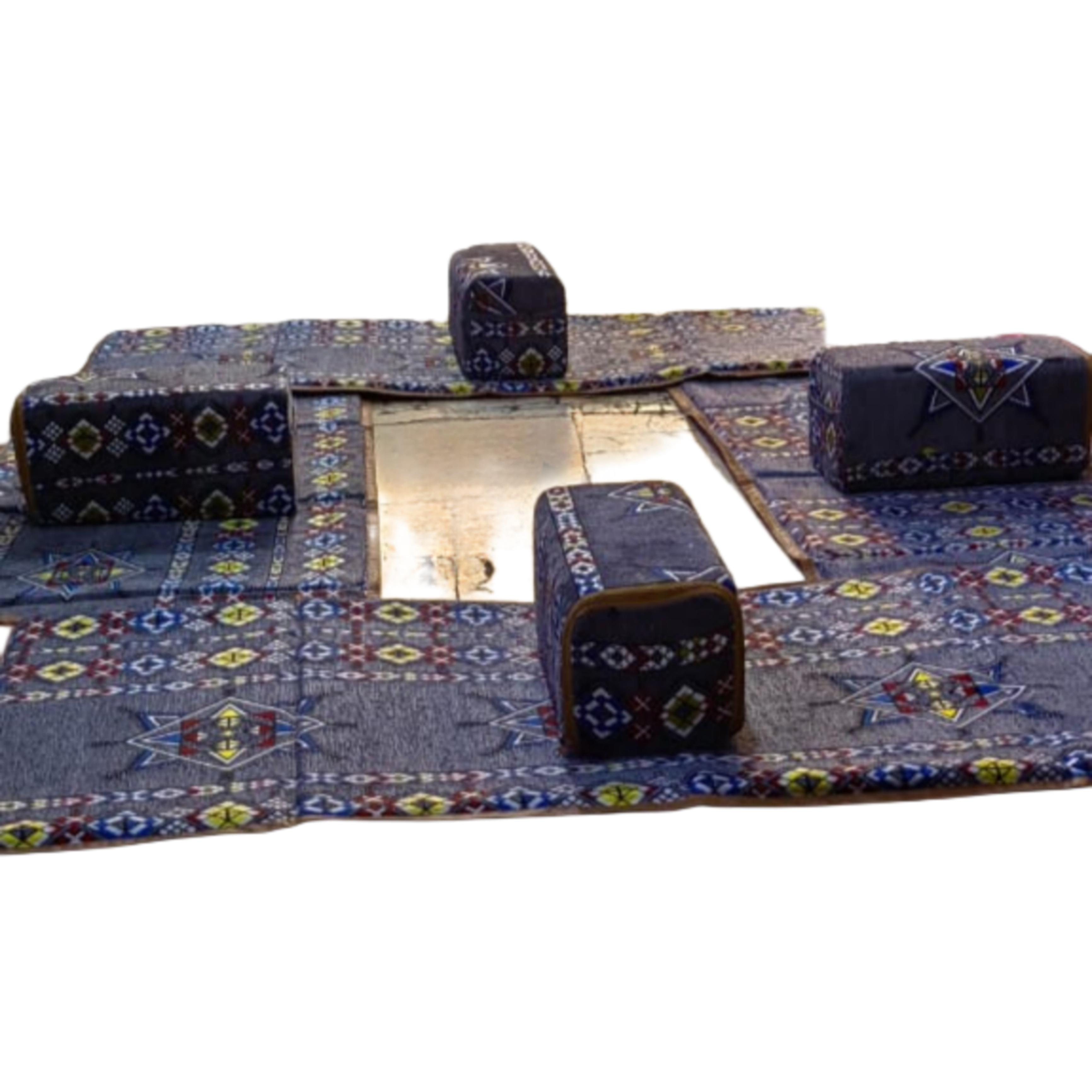 مده 8 اشخاص 4 تكايات رصاصى نجمه