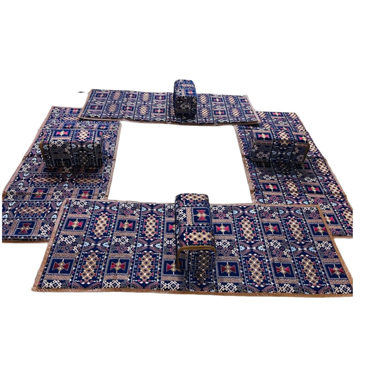 مده 8 اشخاص مع 4 تكايات ازرق افراحى